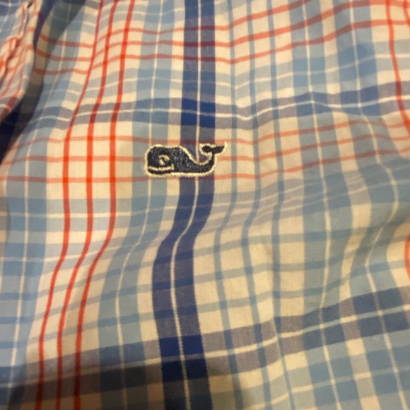 Vineyard Vines Youth Large 16 Shep & Ian Whale Shirt, Blue Red 100% Cotton - Picture 11 of 12